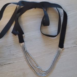 Keep Collective chain and ribbon necklace